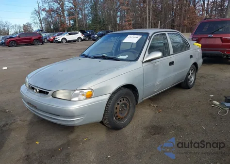 1999 Toyota Corolla Ve из США, поврежденный, VIN 2T1BR12E1XC128924